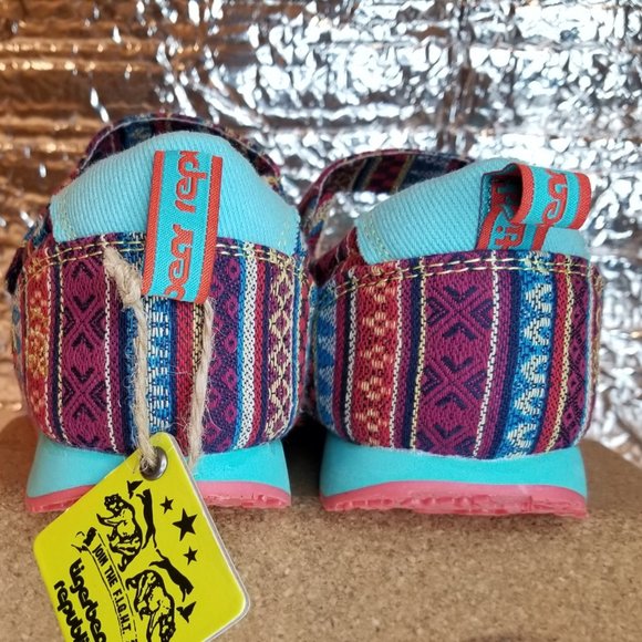 Tigerbear Republik turquoise Aztec tapestry pattern sneakers EUC - Picture 14 of 16